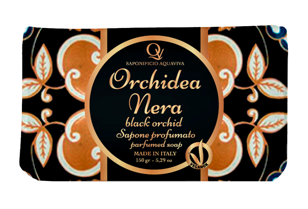 Sapone Bagnodoccia Vegan Orchidea Nera Saponificio Aquaviva