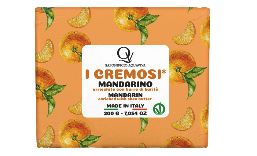 Sapone Cremoso al Mandarino e Burro di Karitè - Saponificio Aquaviva