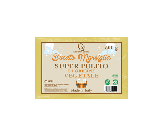 Sapone da Bucato di Marsiglia Giallo Super Pulito 100% Naturale Vegan