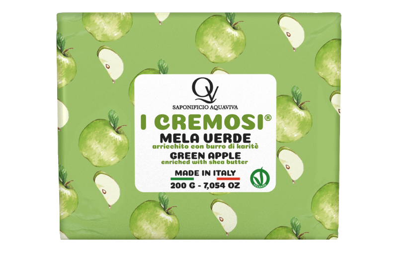 Sapone Cremoso alla mela verde Saponificio Aquaviva