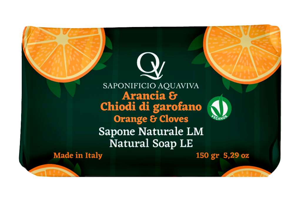 Sapone Profumato Arancia e Chiodi di Garofano Saponificio Aquaviva