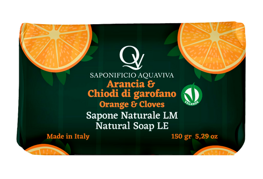 Sapone Profumato Arancia e Chiodi di Garofano Saponificio Aquaviva