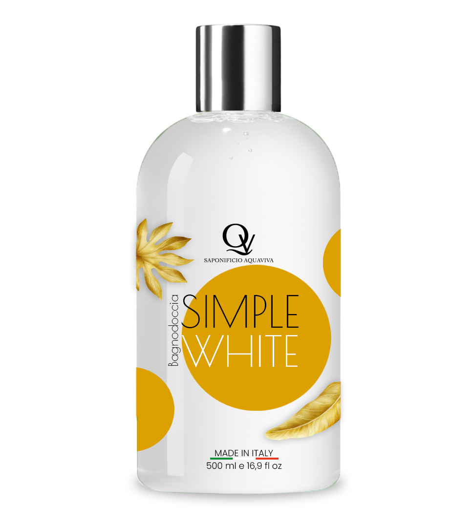 Bagnodoccia "Simple White" alla Vaniglia e Zenzero Saponificio Aquaviva