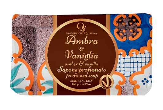 Sapone Bagnodoccia Vegan Ambra e Vaniglia Saponificio Aquaviva