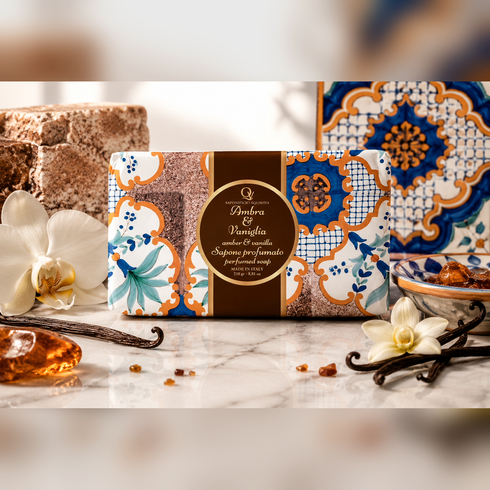 Sapone Solido Positano – Ambra e Vaniglia