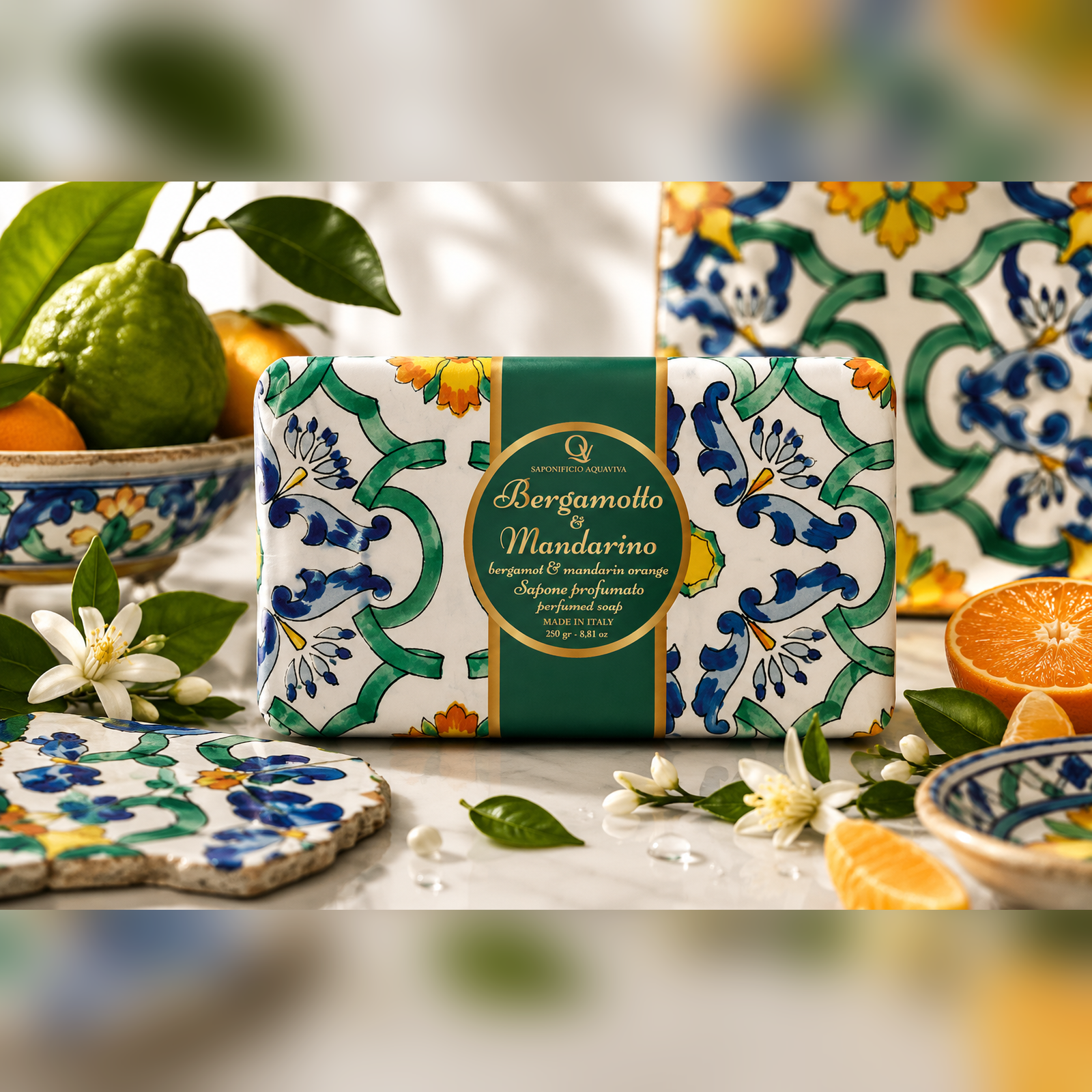 Sapone solido Amalfi Bergamotto e Mandarino