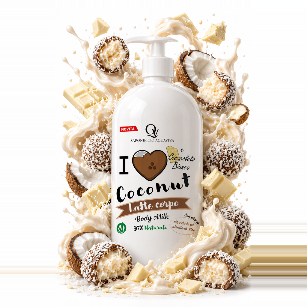 Latte corpo cocco e cioccolato bianco
