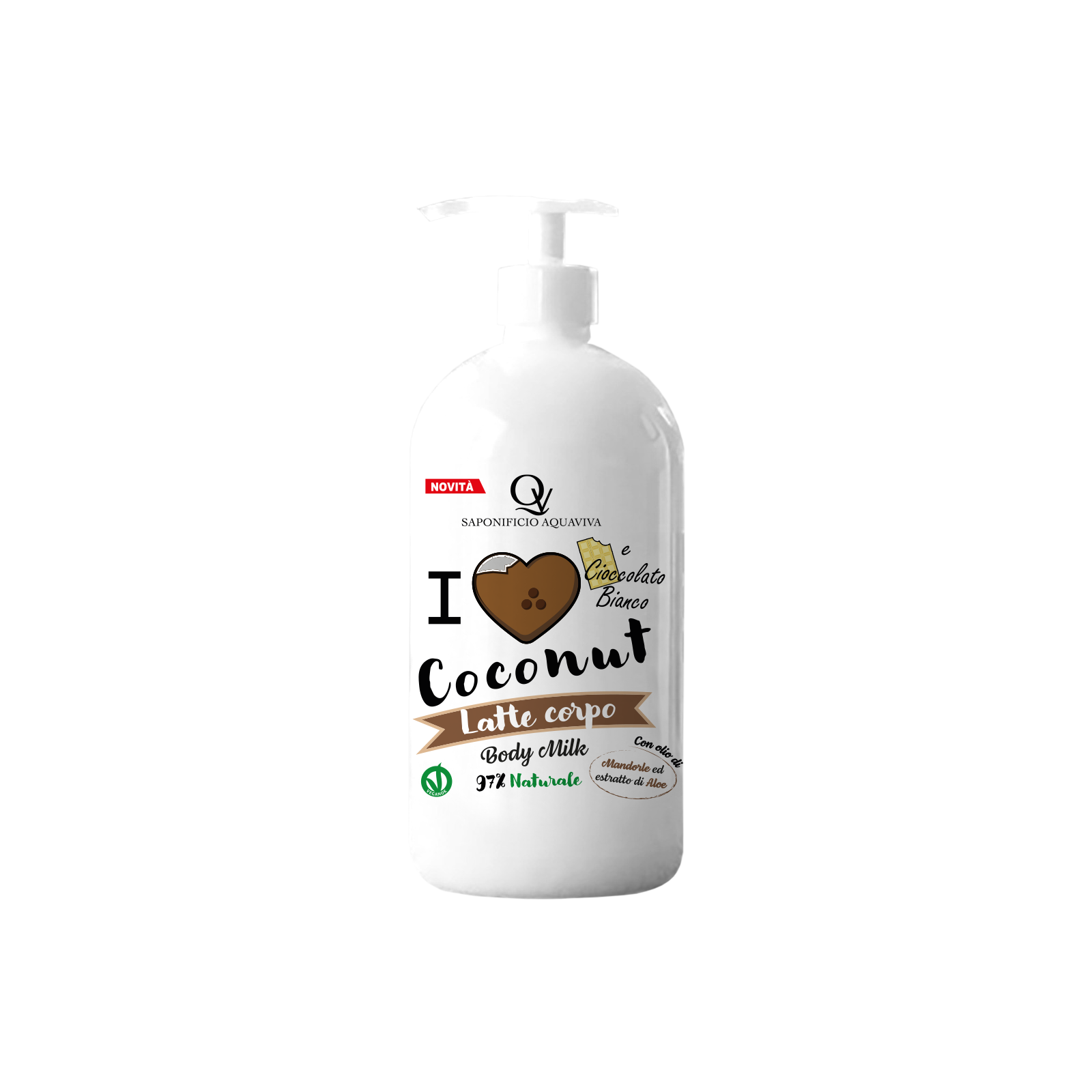Latte corpo cocco e cioccolato bianco