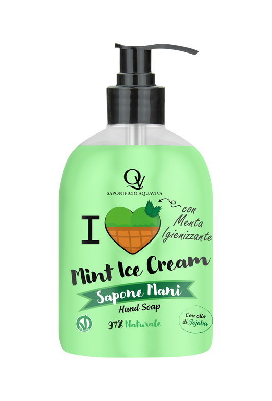 Sapone Mani: Gelato alla Menta 100% Vegan Saponificio Aquaviva