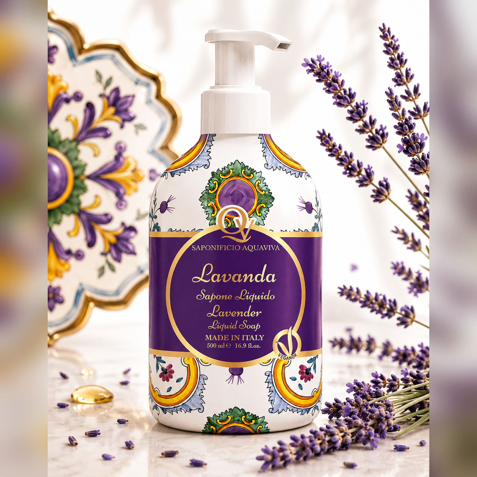 Sapone liquido Mani e Corpo Vietri - lavanda