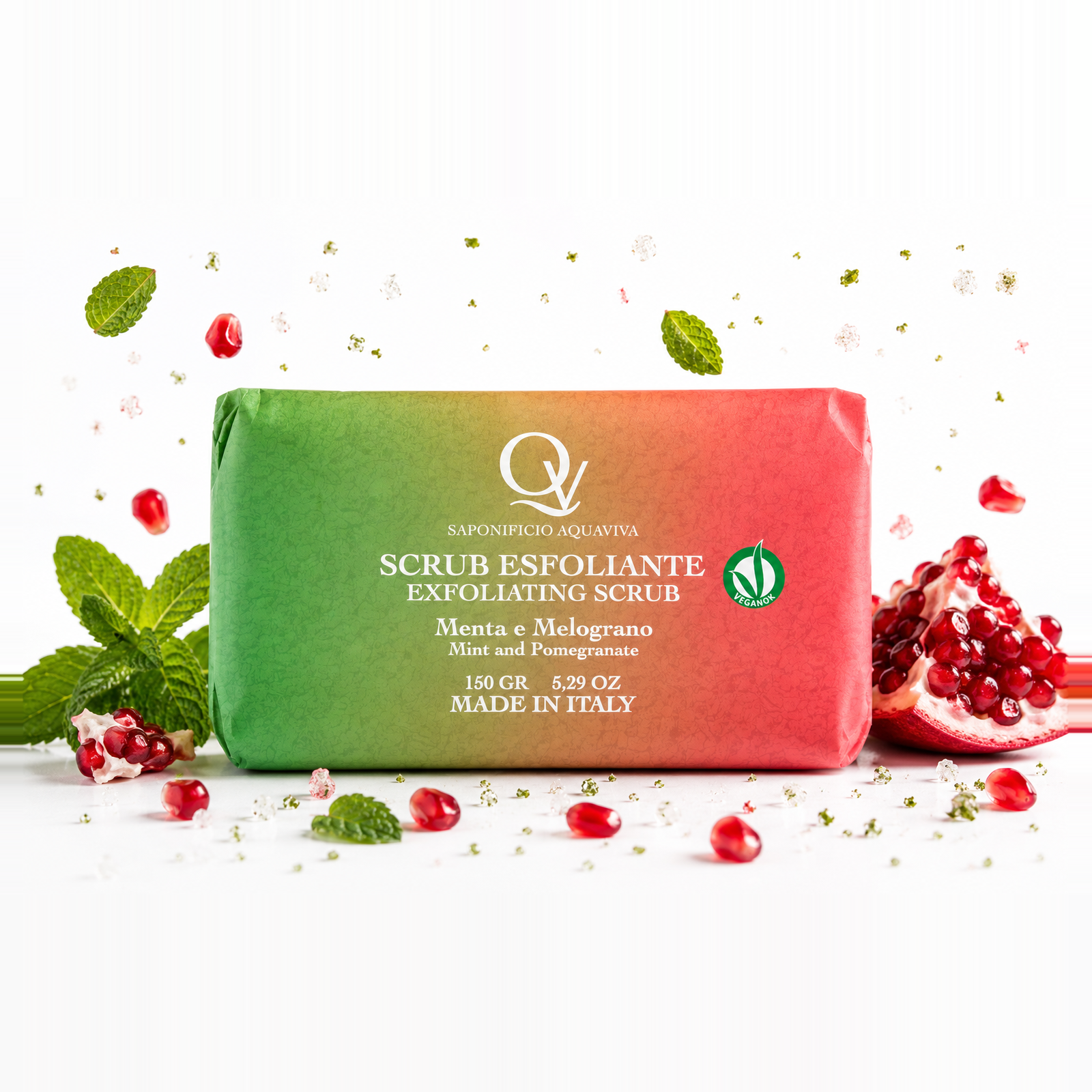 Bagnodoccia Solido Esfoliante Menta e Melograno